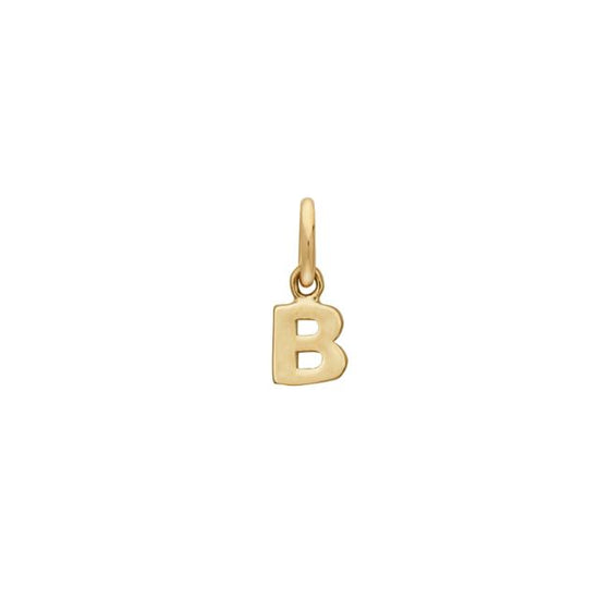 14K. Bogstav Guld 4x5mm Siersbøl