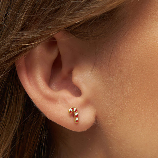 Sugar Cane earring 1 pcs Gold Plated LULU Copenhagen