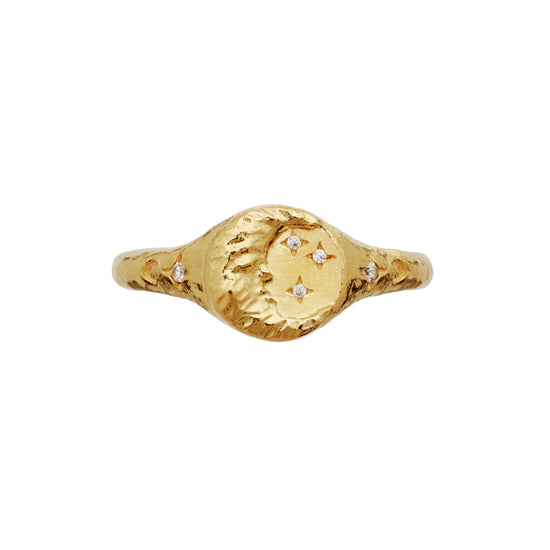 Magdalena Ring forgyldt Maanesten
