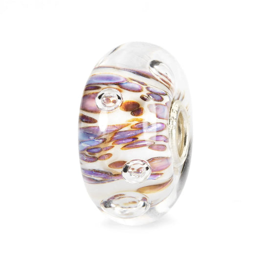 Rislende lilla bobler kugle - Trollbeads