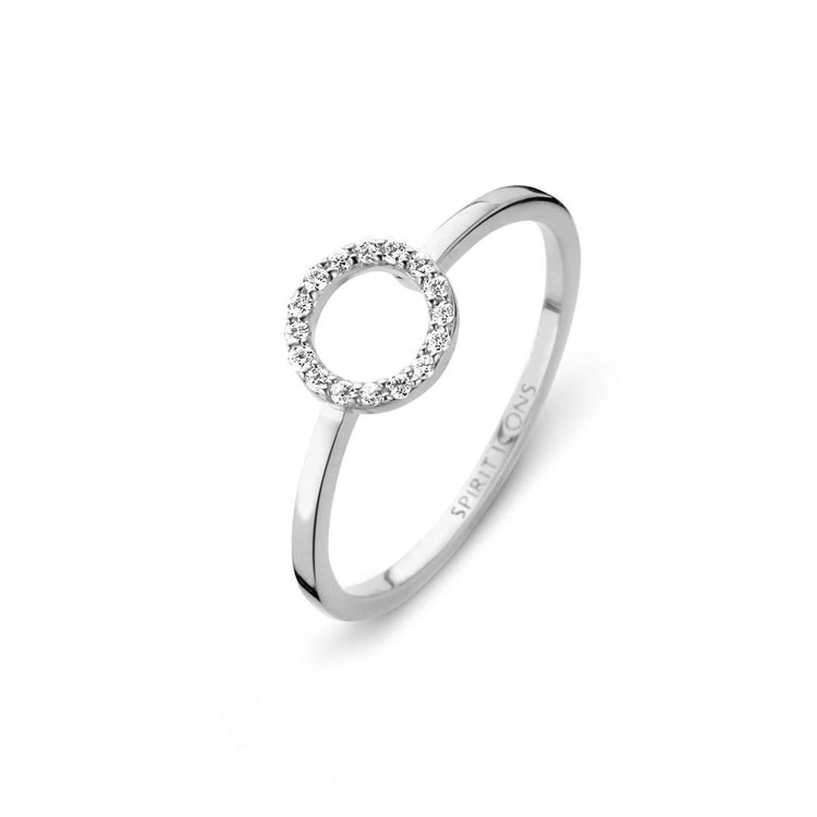 Spirit Icons - 14k Halo Ring st. 54 0,075ct Wvs