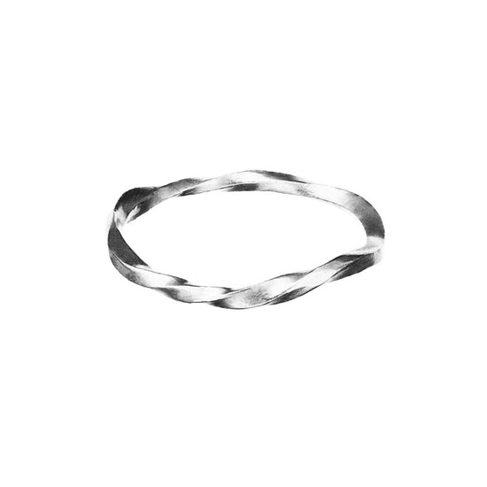 Siv ring Sølv Maanesten - spar 50 %