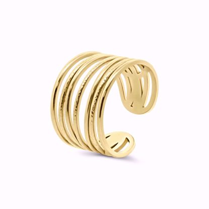 CO88 IP guld ONE SIZE stål ring