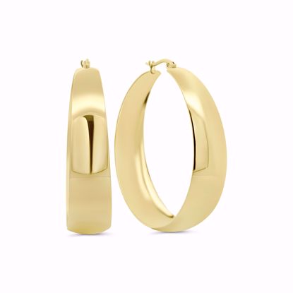 CO88 IP guldbelagte Stål creoler 50mm