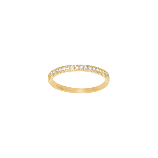 8kt. Guld alliancering m. cz
