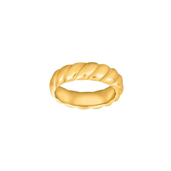 SON stål ring IP gold snoet Son of Noa
