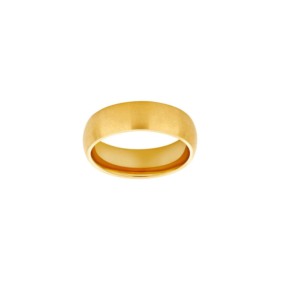 SON stål ring IP gold mat Son of Noa