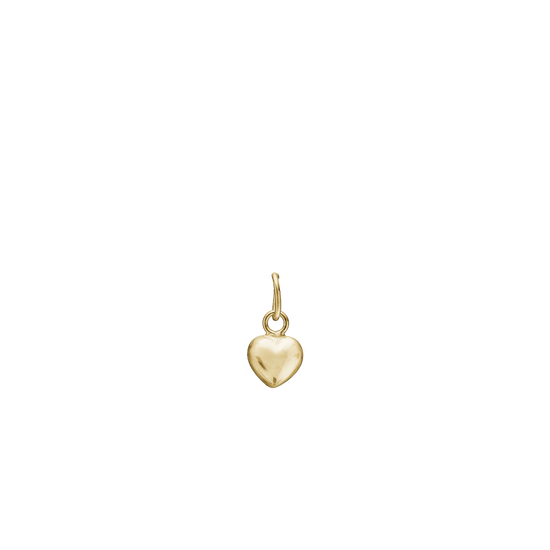 14k charms guld hjerte vedhæng 6,5*6mm