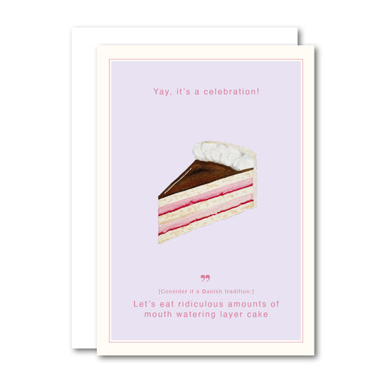 Layer Cake - A6 Foldet kort, All By Voss