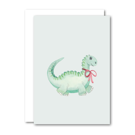Happysaurus - A6 Foldet kort, All By Voss