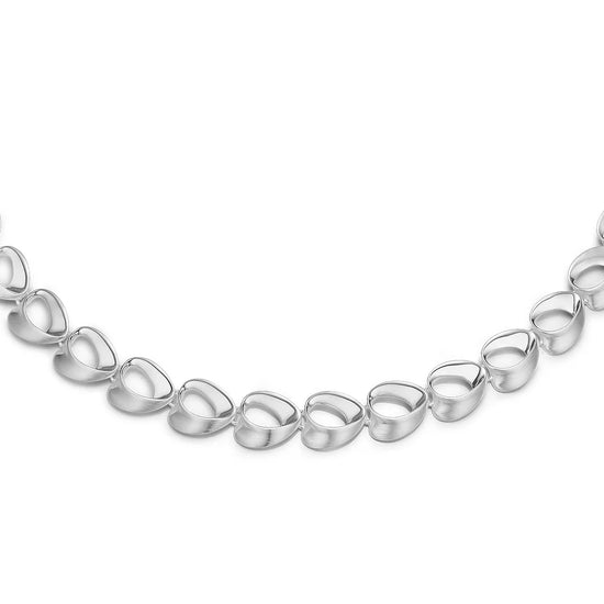 Collier mat blank Kraftig sølv Randers Sølv