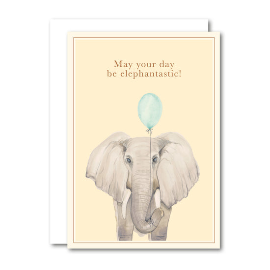 Elefant - A7  foldet kort,  All By Voss