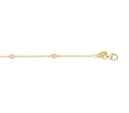 SHINE halskæde rho. sølv 42+3cm - L & G