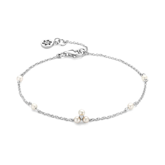 Alma armbånd sølv m. perle - Spirit Icons