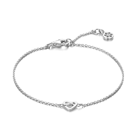 Infinity Hjerte Armbånd Sølv - Spirit Icons