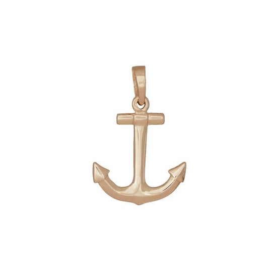 8kt. guldvedhæng anker 20x14.5mm Siersbøl