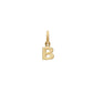 14K. Bogstav Guld 4x5mm Siersbøl