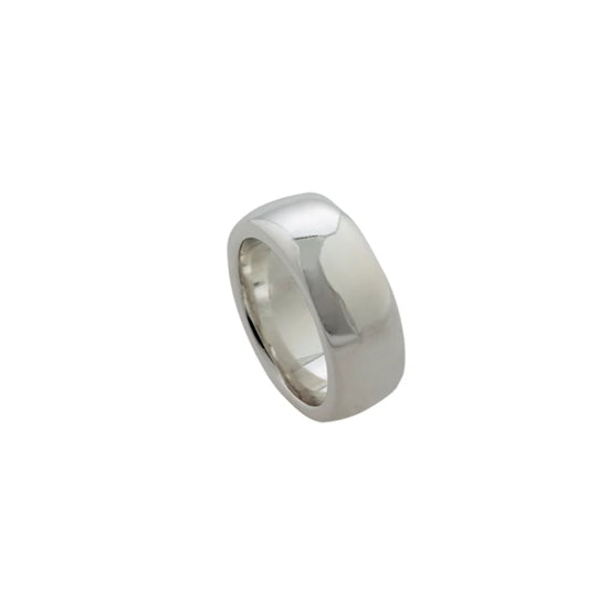 Elegant massiv fingerring 9mm Randers sølv