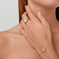 Prime ring Milky Aqua forgyldt - Julie Sandlau