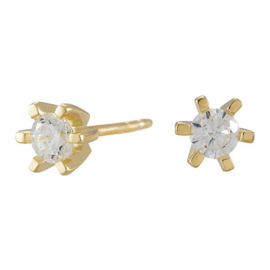 fg. øreringe 6 grabber med 3mm cz