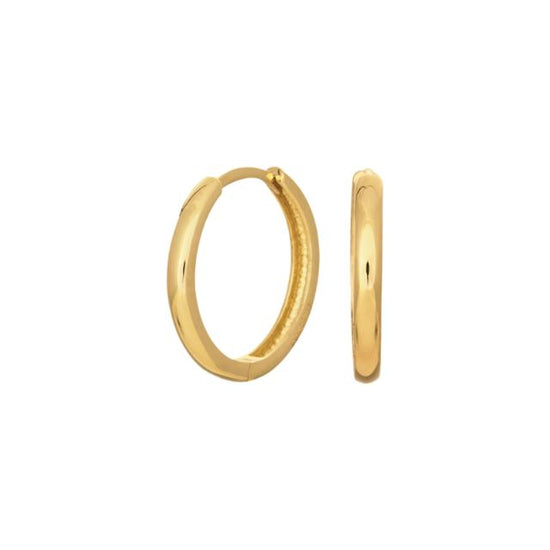 8kt. guldcreoler 2x16mm Siersbøl