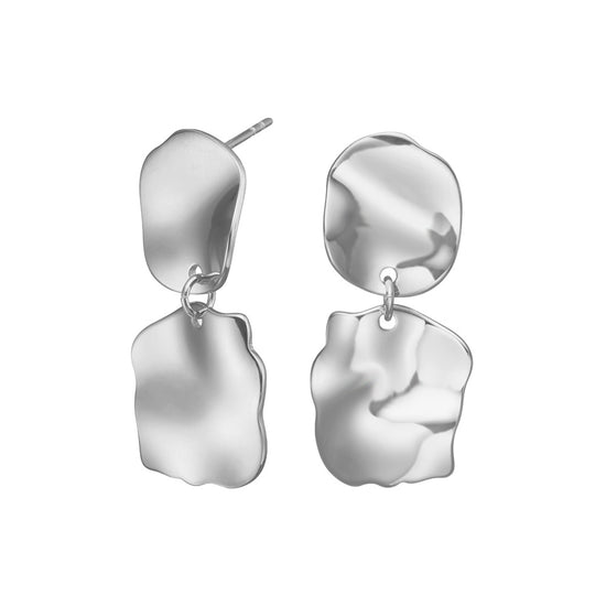 Ørehængere ONDA stål Nordahl Jewellery