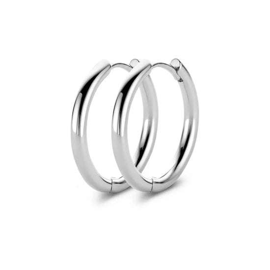 Balance Hoop Øreringe Sølv 30 mm Spirit Icons