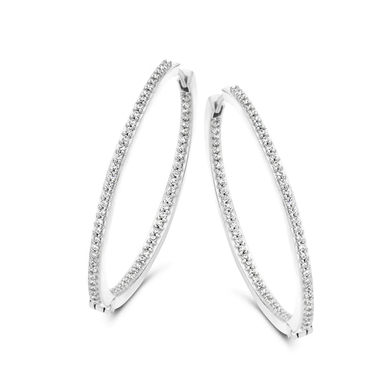 PASSION HOOP sølv zirkonia  30mm Spirit Icons