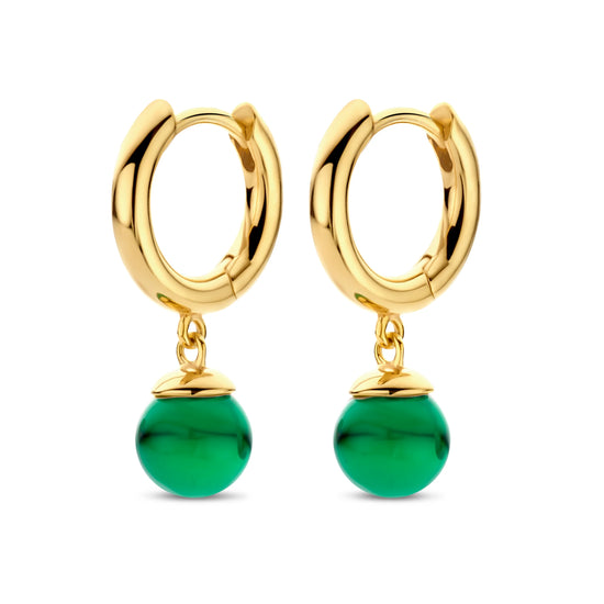 Figaro hoop grøn forgyldt Spirit Icons