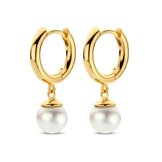 Figaro hoop perle forgyldt Spirit Icons