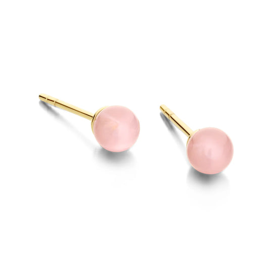 FIGARO ørestikker PINK 5MM forgyldt sølv Spirit icons