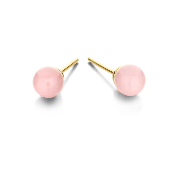 FIGARO ørestikker PINK 6MM forgyldt sølv Spirit icons