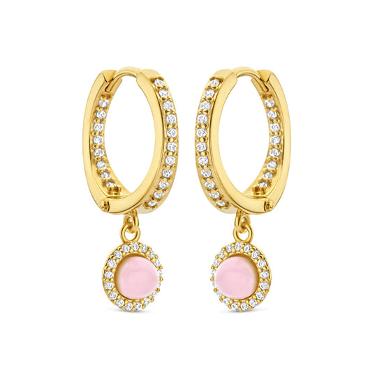 EUPHORIA ørehænger fg/CZ PINK - Spirit Icons