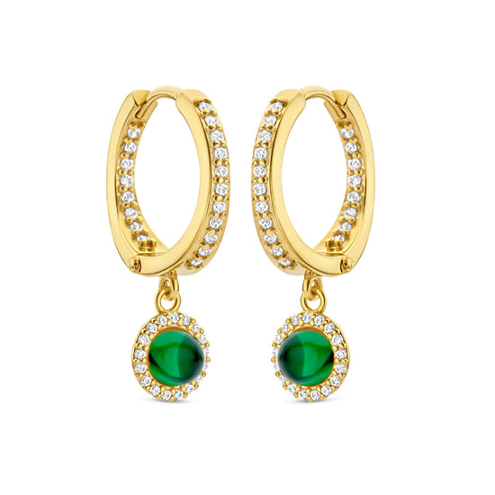 EUPHORIA ørehænger fg/CZ GREEN - Spirit Icons