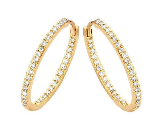 14Kt. Lagoon Hoop 0,33 ct Wvs - Spirit Icons