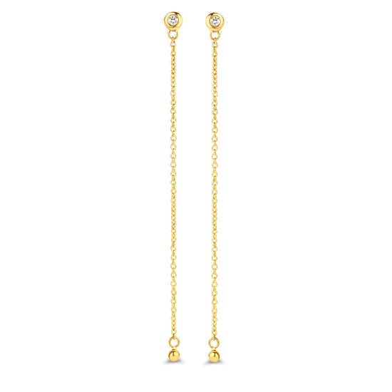 14K Alexa ørestikker 0,08ct W-VS Spirit Icons