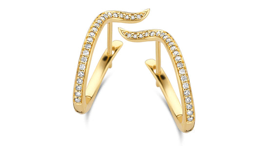 14K Prestige hoop 0,21Ct Wvs Spirit Icons