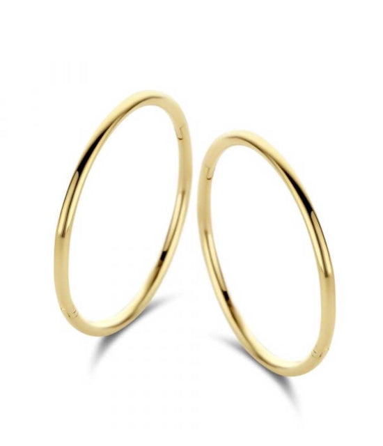 14K Imagine Hoop Medium Spirit Icons