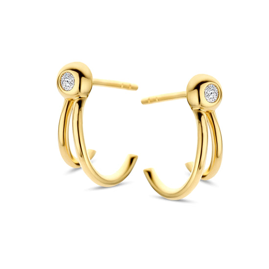 14K guld Jaida Ørestikker 0,08ct Wvs Spirit Icons