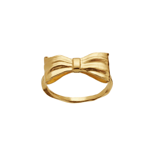 Satin Ring forgyldt Maanesten - spar 50 %