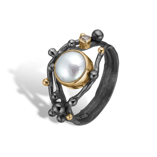 Urban Harlem Buds Pearl 0,05R ring By Birdie