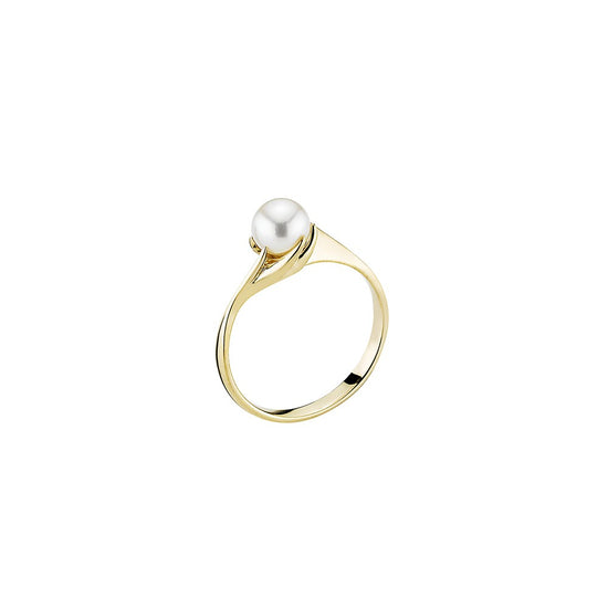 14K Ring M/K. Perle 5,5-6 mm.  Lund