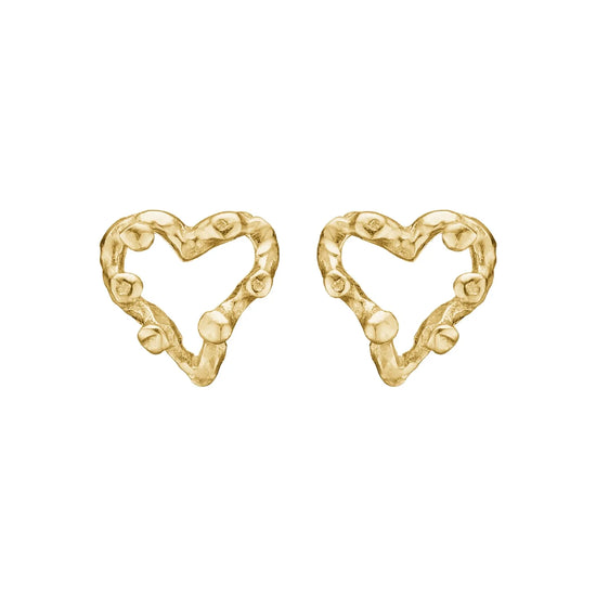 14K Zenith Open Heart øreringe By Birdie