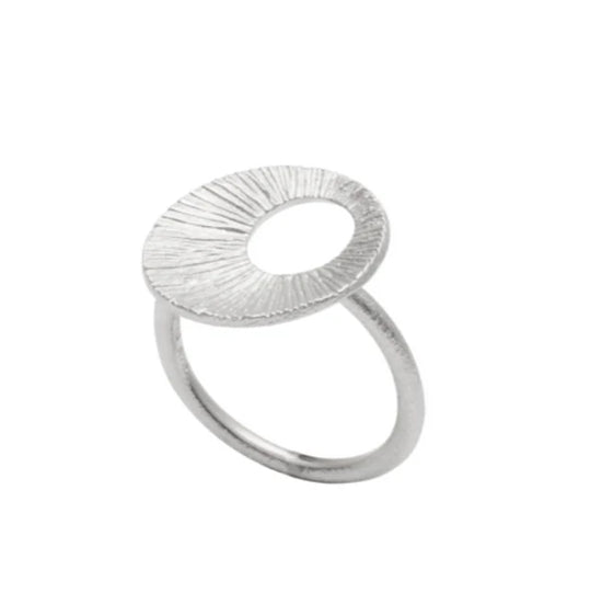 Dream Catcher ring lukket rhod sølv - Heiring
