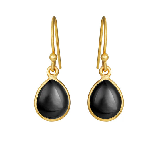 Fg. Ørehænger m.black agate SFB