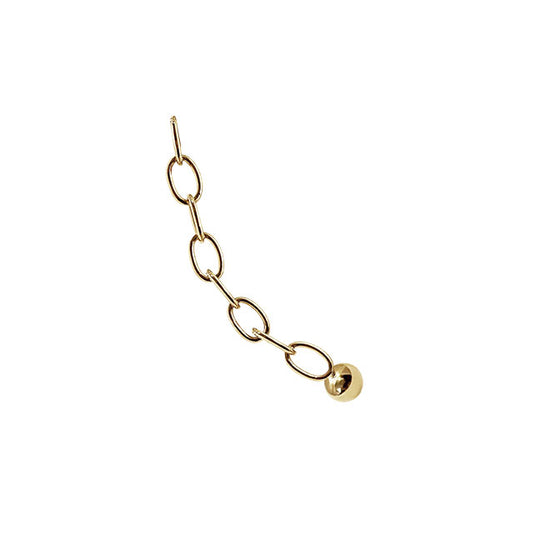 Kæde til armring forgyldt - Multisize Bangle