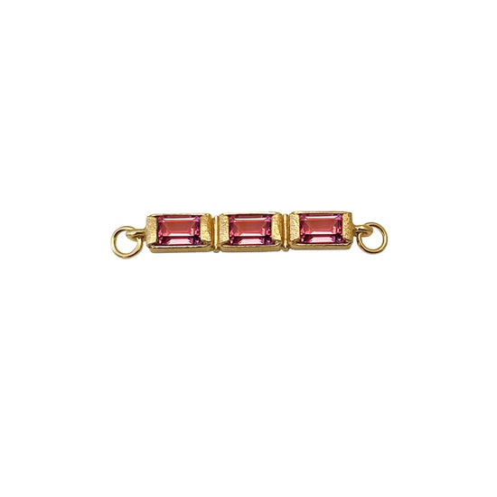 Fg. SQUARE Pink topas top for Multisize Bangle - Heiring