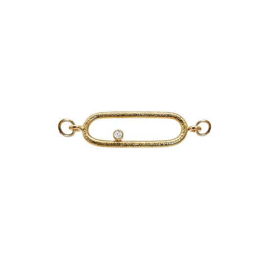 Elipse top m. Diamant for Multisize bangle - Heiring