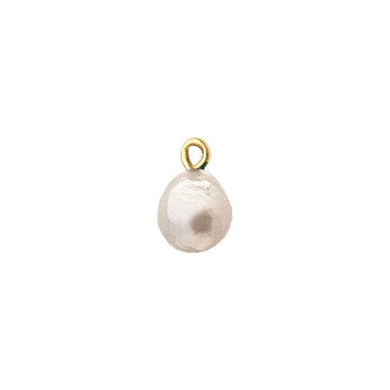 8mm Baroque perle vedhæng forgyldt til Multisize Bangle Heiring