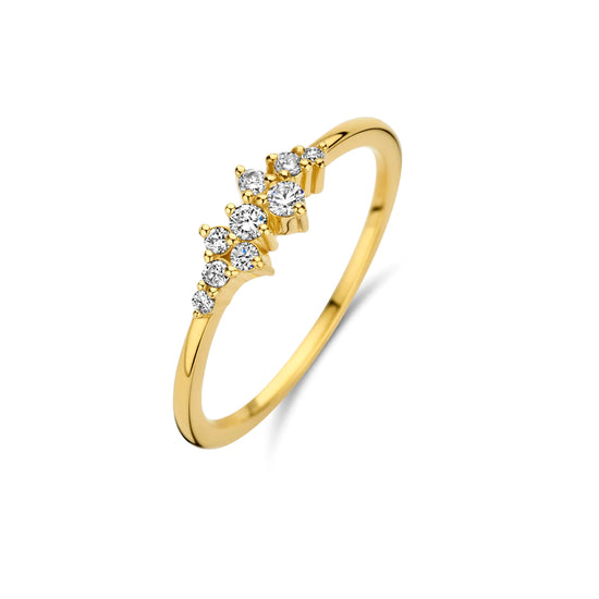 14K  0,175ct W-VS Sunrice ring Spirit Icon